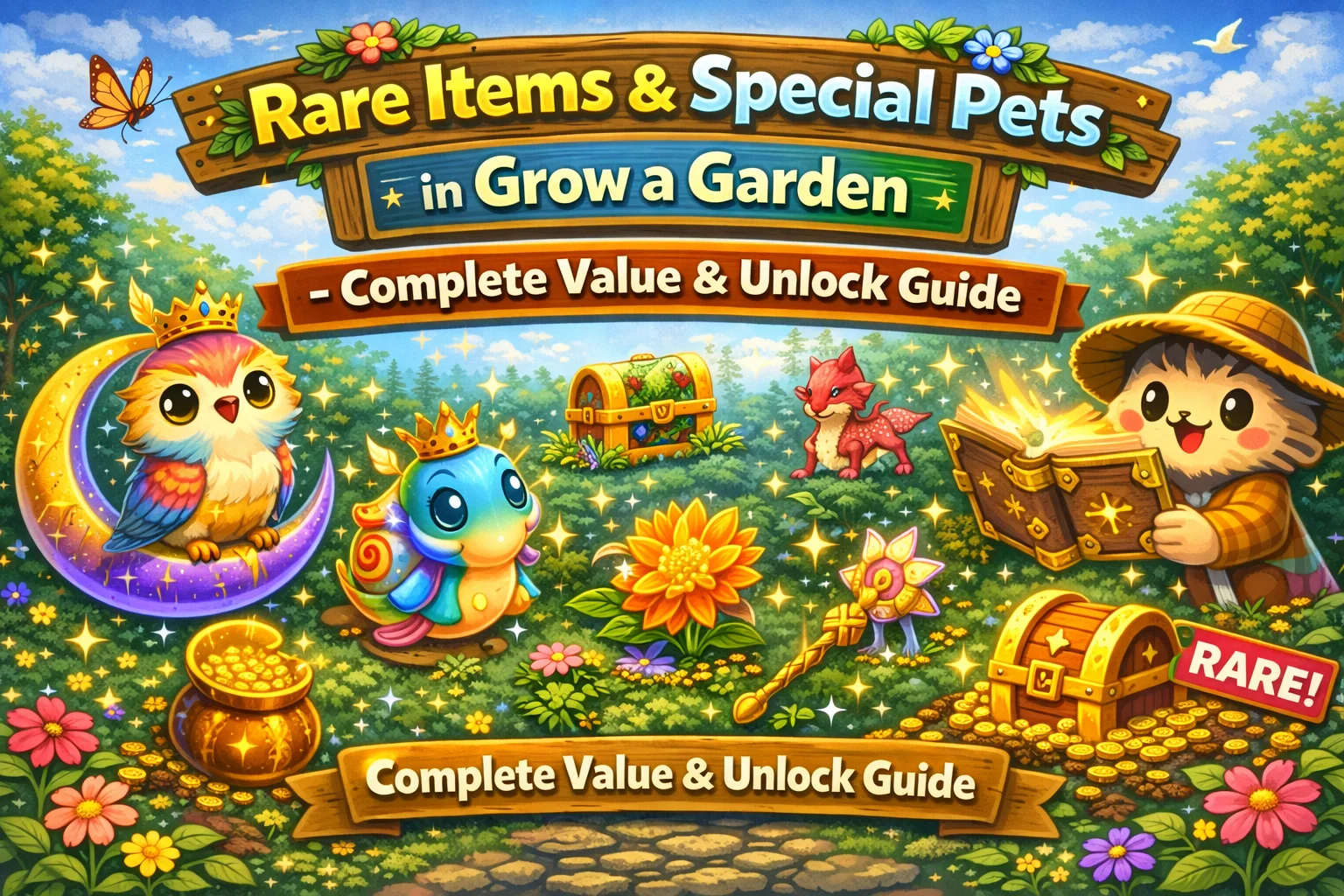 Rare Items Special Pets Grow a Garden